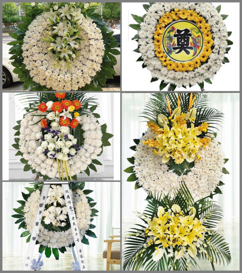 广西梧州龙圩区大坡镇花圈速递
