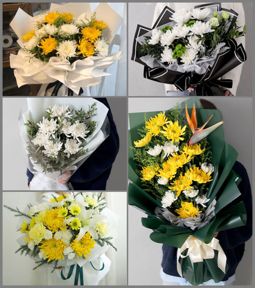 广西梧州龙圩区大坡镇白事花束代送